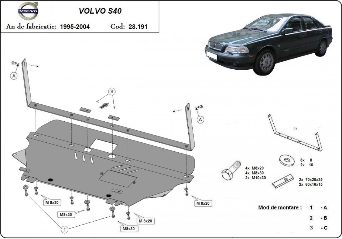 Skid plate Steel Engine+ | Volvo S40 (1995-2004) - 3