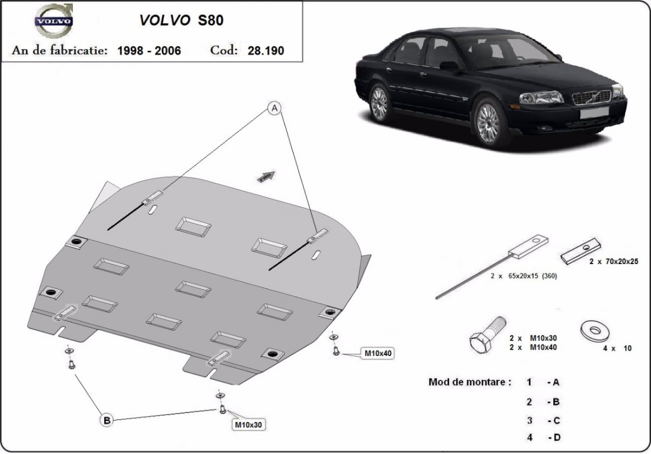 Bunnplate Stål Motor+ | Volvo S80 (1998-2006) - 3