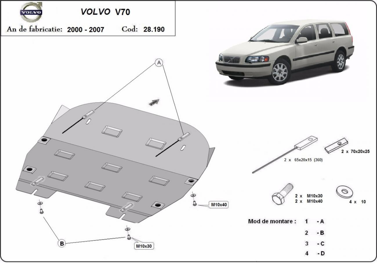 Bundplade Stål Motor+ | Volvo V70 (2000-2006) - 3