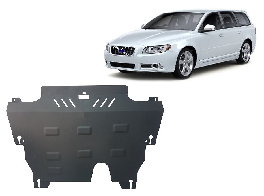 Stahl-Unterfahrschutz Motor+ | Volvo V70 (2006-2016) - 2