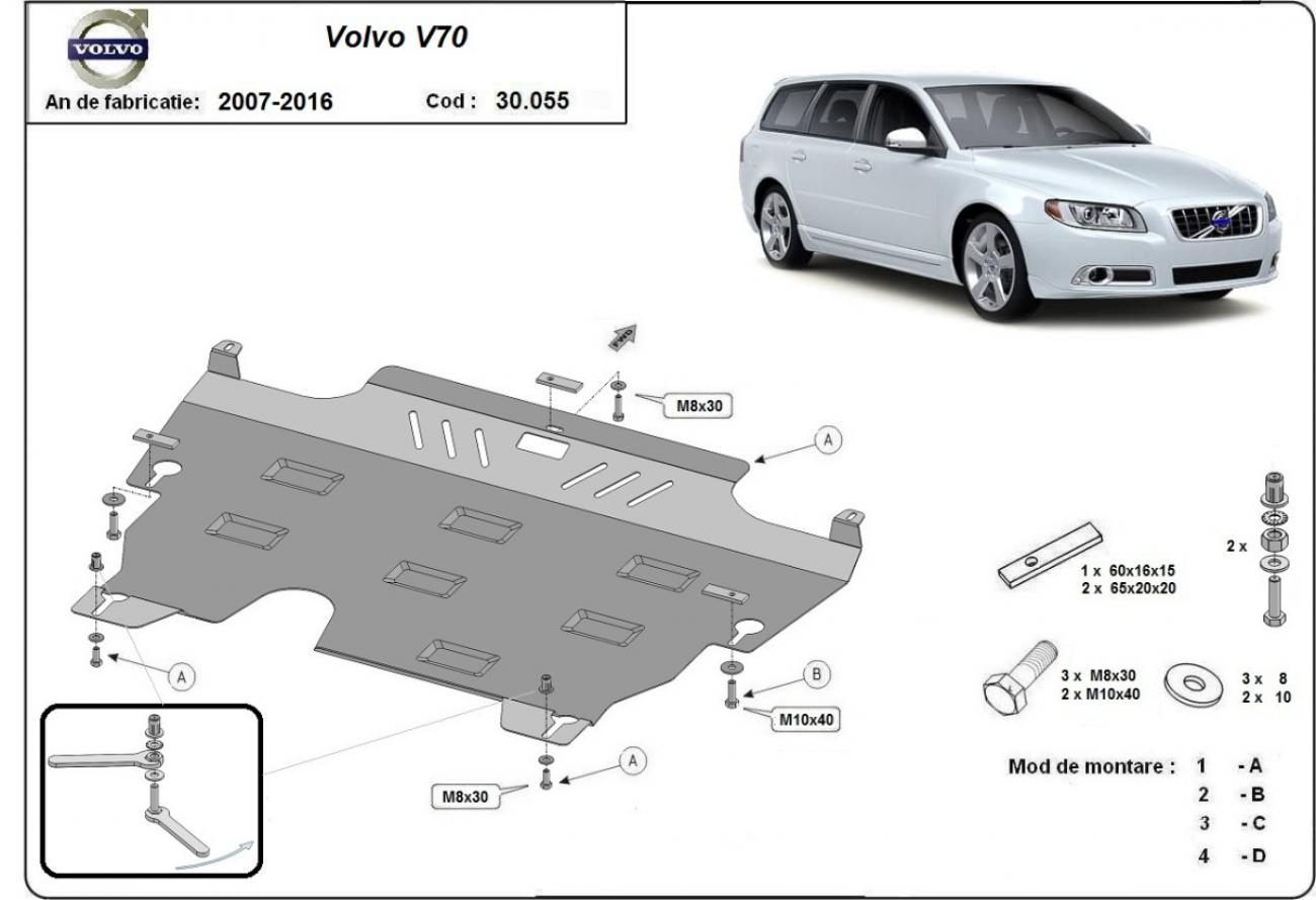Skid plate Steel Engine+ | Volvo V70 (2006-2016) - 2