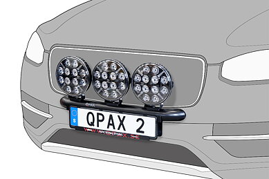 Q-LIGHT II Extraljusfäste | VW Golf Alltrack 15-19