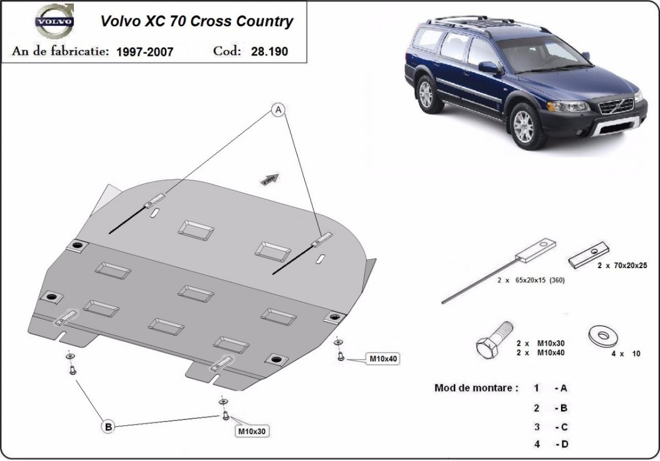 Skid plate Steel Engine+ | Volvo XC70 Cross Country (1997-2007) - 3