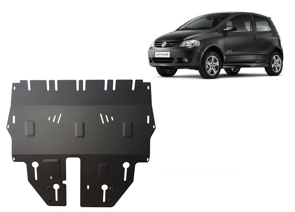 Proteção inferior em aço Motor+ | VW Fox (2002-2017) - 2