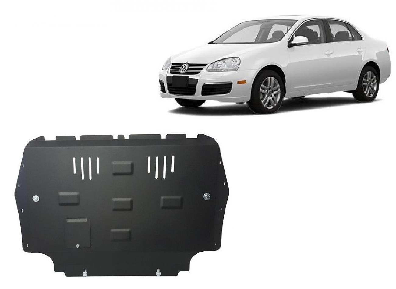 Hasplåt Stål Motor+ | VW Jetta (2010-2011) - 2