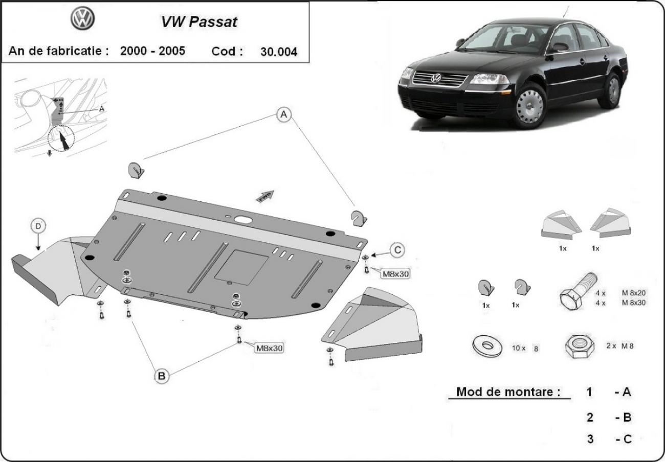 Skid plate Steel Engine+ | VW Passat B5.5 (2001-2005) - 3