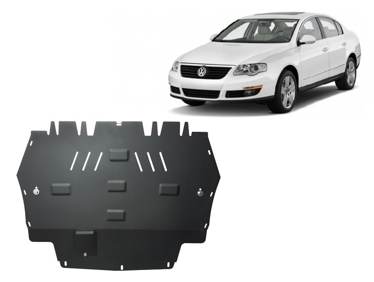 Hasplåt Stål Motor+ | VW Passat B6, B7 (2005-2014) - 2