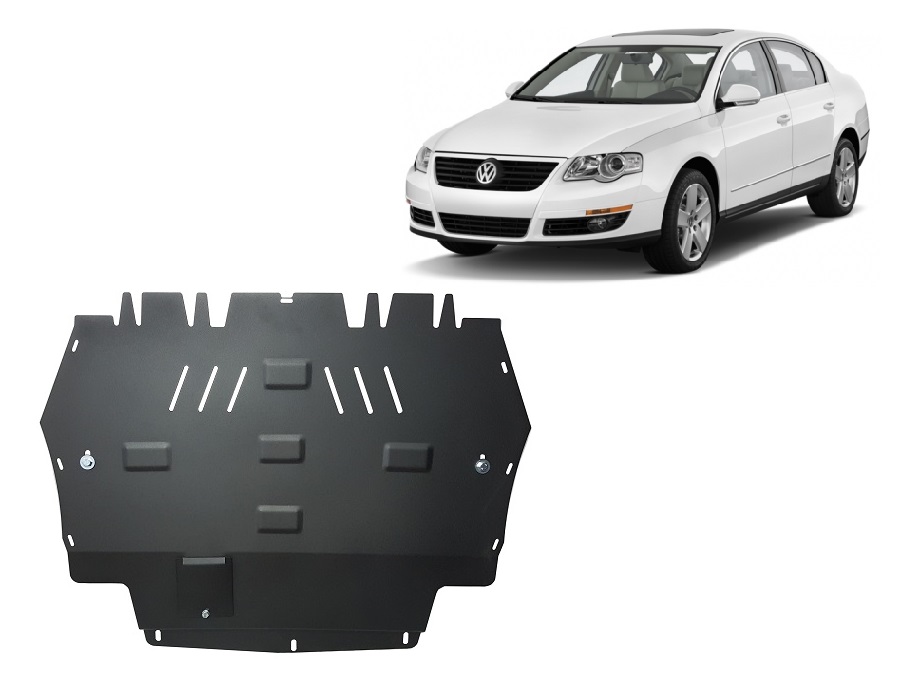 Protector inferior de acero Motor+ | VW Passat B6, B7 (2005-2014) - 2