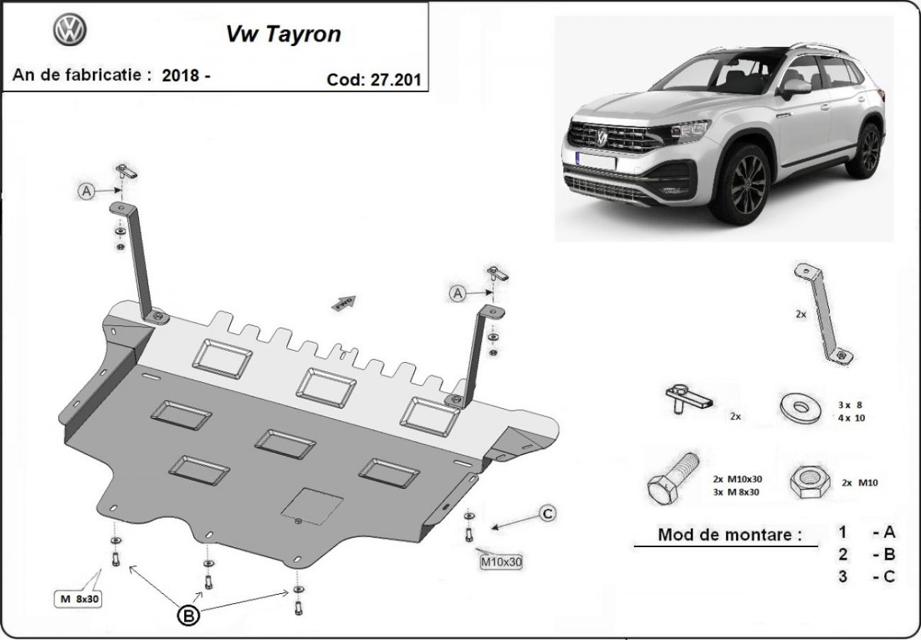 Skid plate Steel Engine+ | VW Tayron (2018-2026) - 3