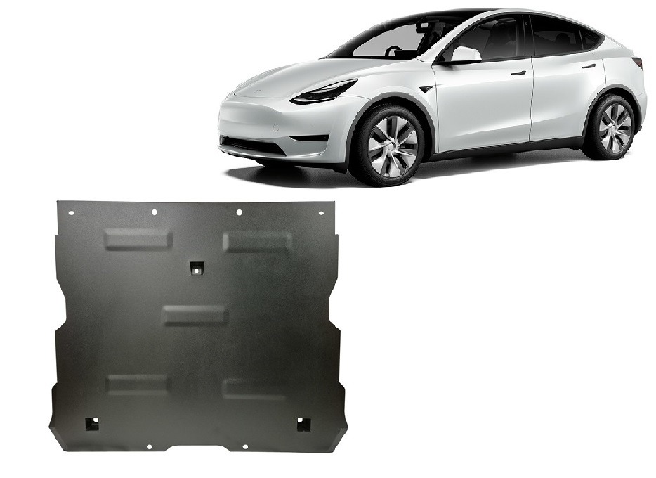 Stahl-Unterfahrschutz vorderer Elektromotor | Tesla Model Y AWD (2020-2023) - 2