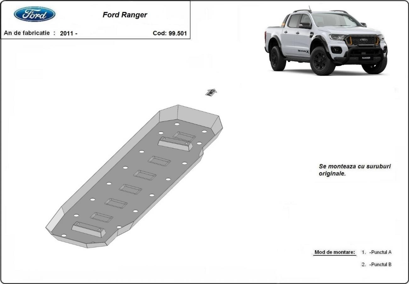 Bundplade Stål Brændstoftank | Ford Ranger (2011-2023) - 3