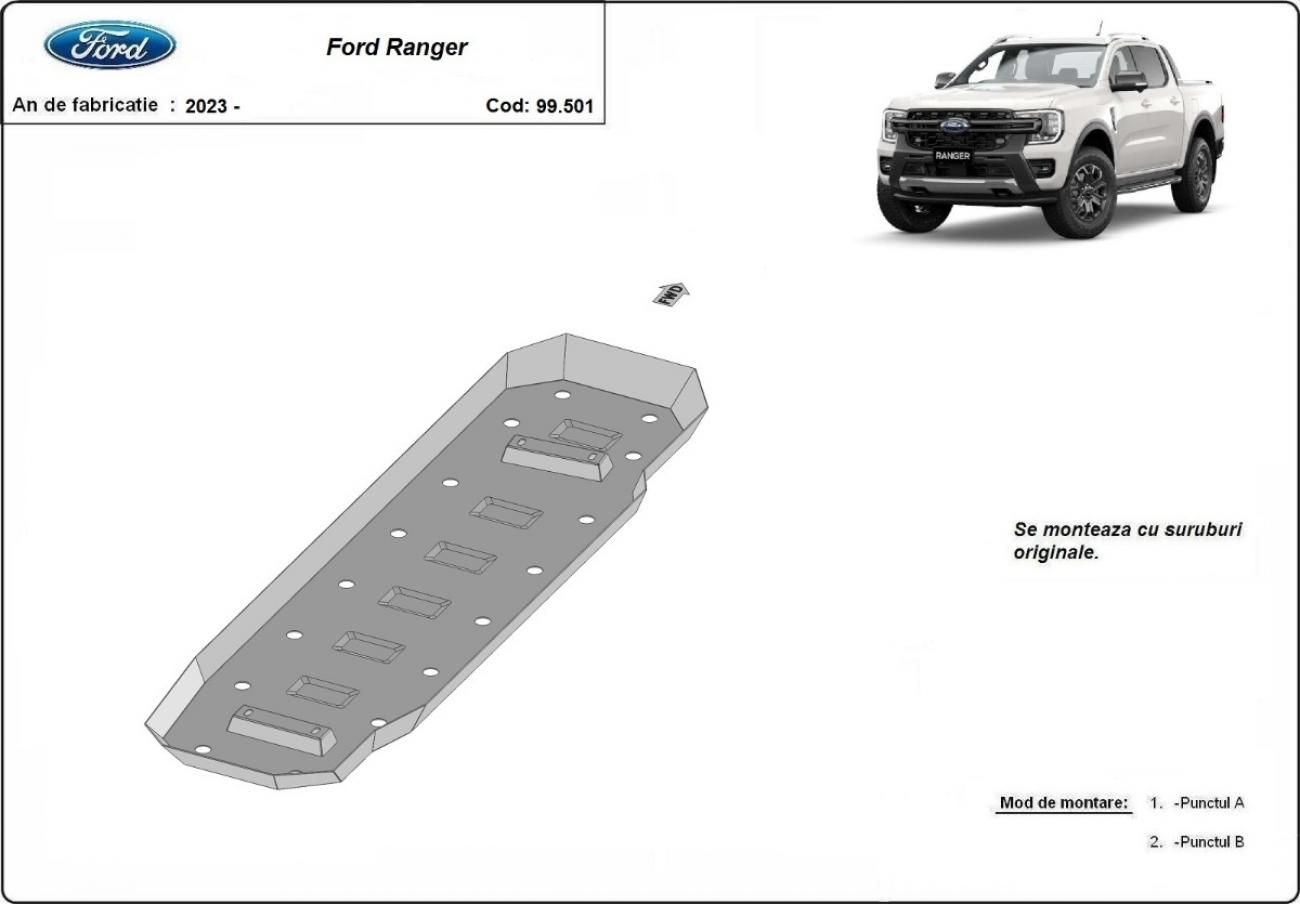 Hasplåt Stål Bränsletank | Ford Ranger (2023-2026) - 3