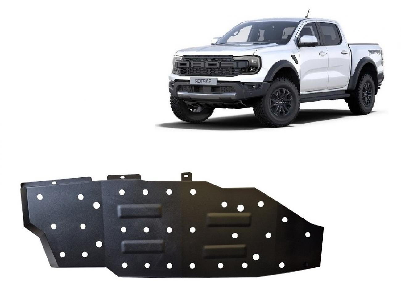 Pohjapanssari Teräs Polttoainesäiliö | Ford Ranger Raptor (2020-2023) - 2