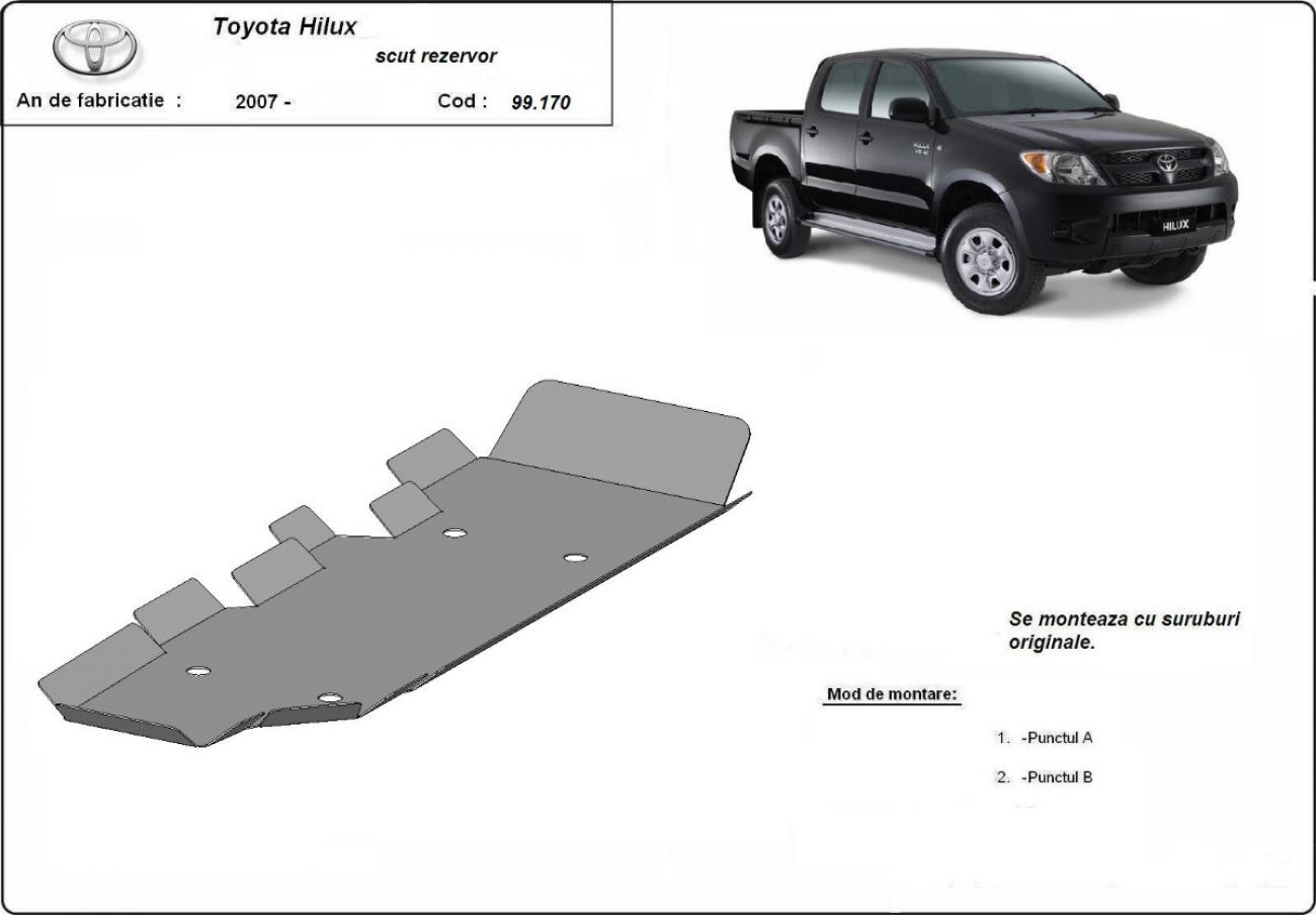 Skid plate Steel Fuel tank | Toyota Hilux (2004-2015) - 3