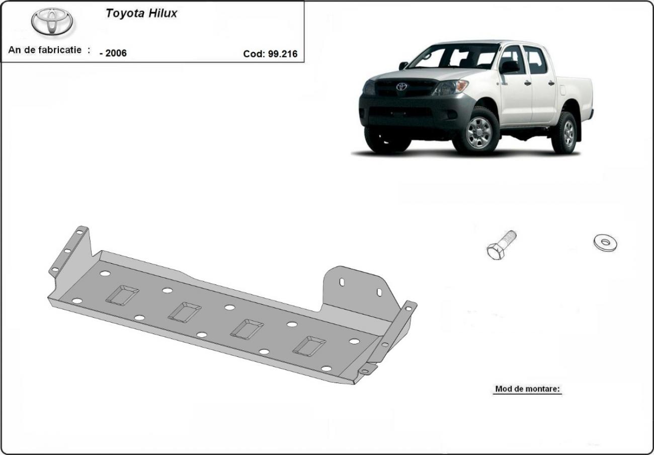 Skid plate Steel Fuel tank | Toyota Hilux (2000-2004) - 3