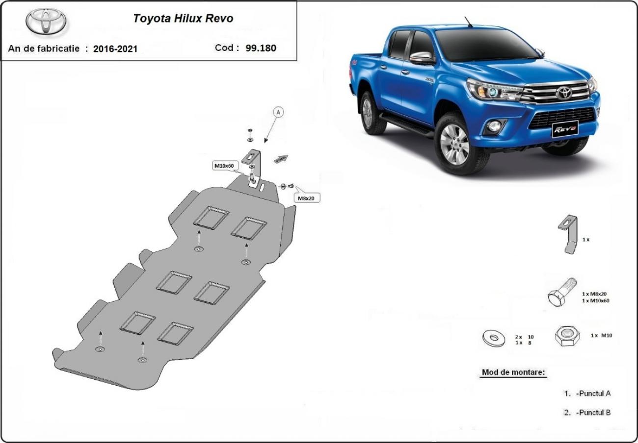 Skid plate Steel Fuel tank | Toyota Hilux (2016-2026) - 3