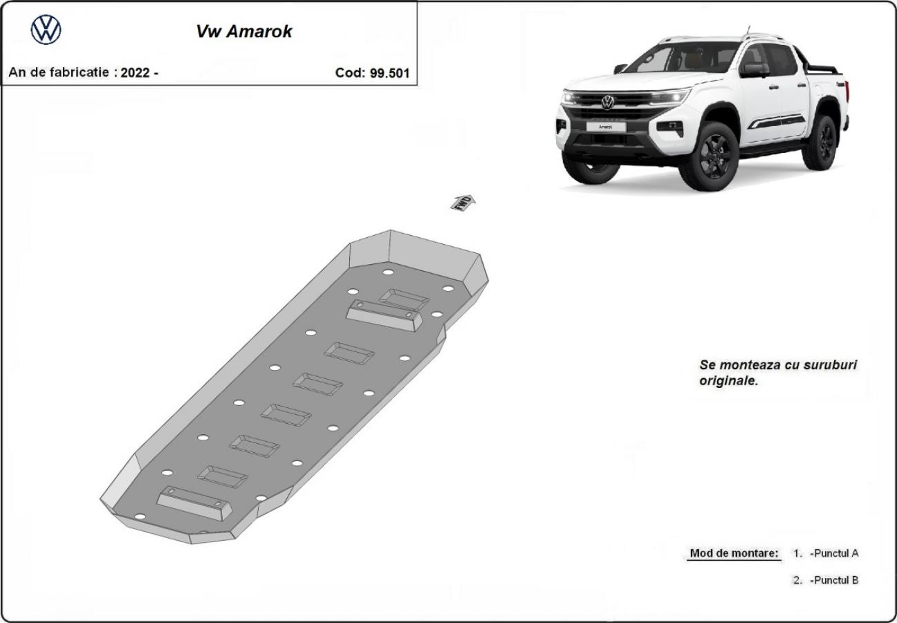 Bundplade Stål Brændstoftank | VW Amarok II (2022-2026) - 3