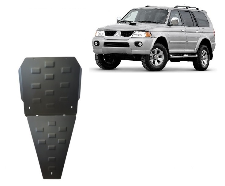 Stahl-Unterfahrschutz Getriebe | Mitsubishi Pajero Sport 1 (1998-2007) - 2