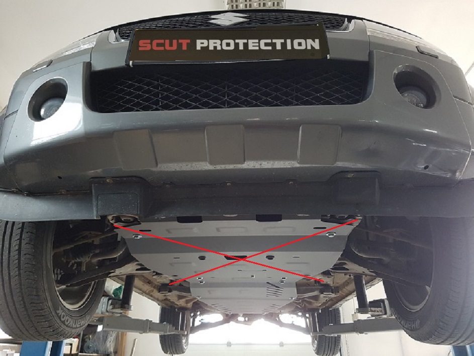 Protector inferior de acero para caja de cambios | Suzuki Grand Vitara 2 (2005-2019) - 4