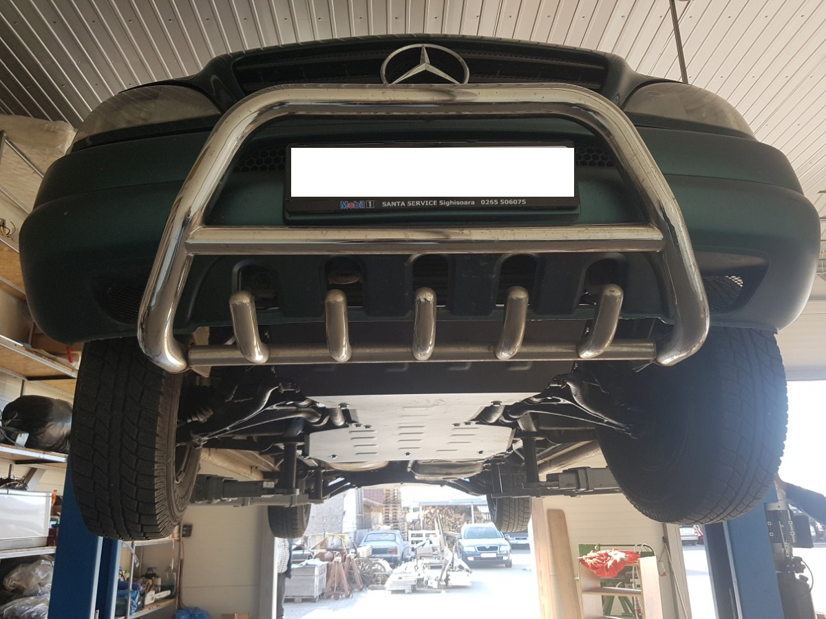 Protector inferior de acero para caja de cambios | Mercedes ML W163 (1998-2005) - 10