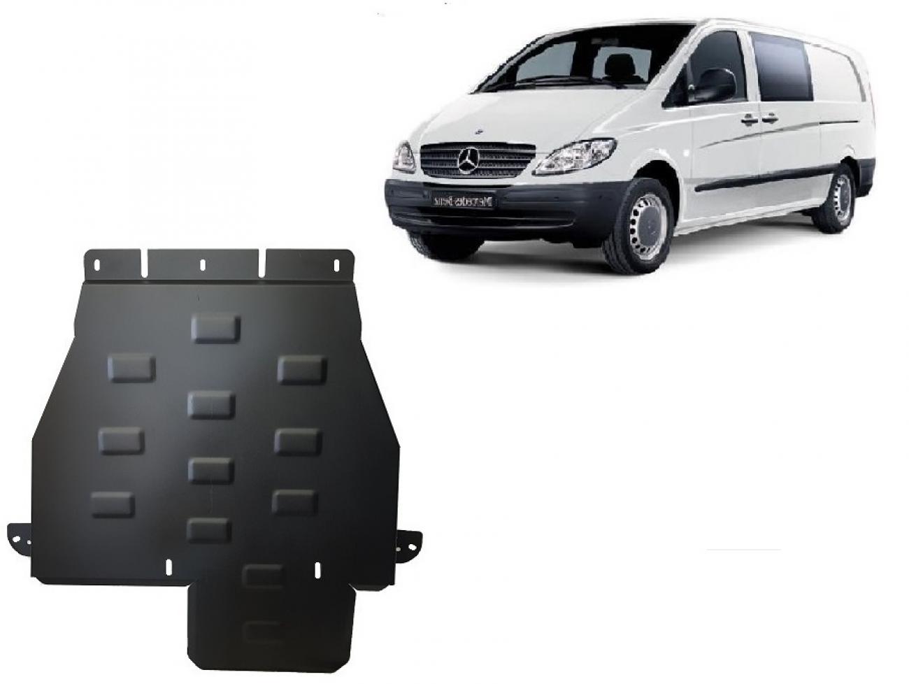 Skid plate Steel Gearbox | Mercedes Vito W639 - 4x4 - Autom. (2003-2014) - 2
