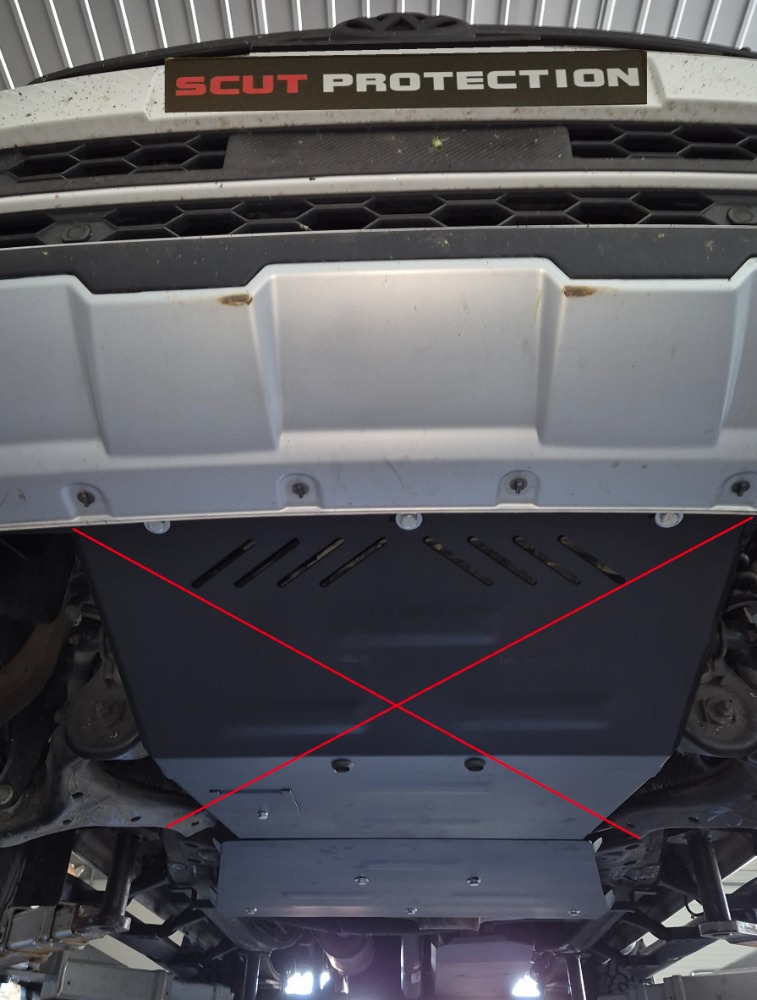 Protezione inferiore cambio in acciaio | VW Amarok - V6 automat (2016-2022) - 8