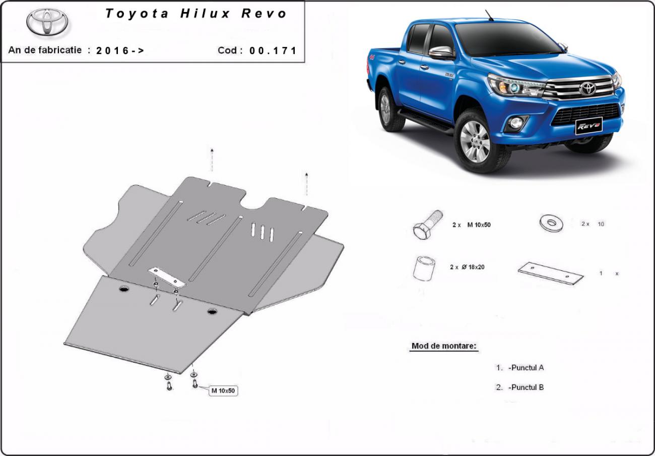 Skid plate Steel Gearbox | Toyota Hilux (2016-2026) - 2