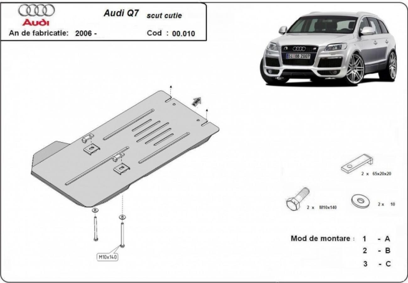 Skid plate Steel Gearbox | Audi Q7 (2006-2015) - 3
