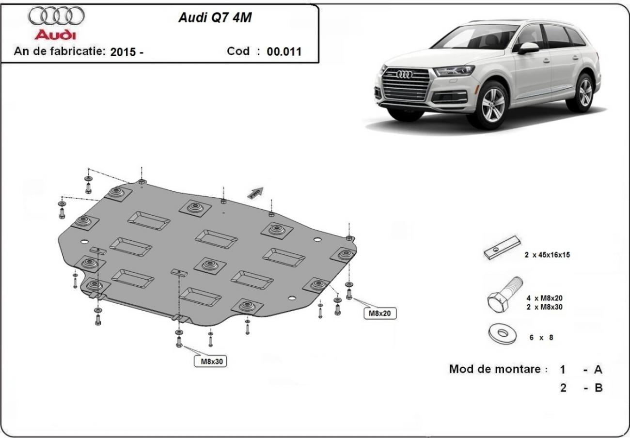 Hasplåt Stål Växellåda | Audi Q7 (2015-2026) - 3