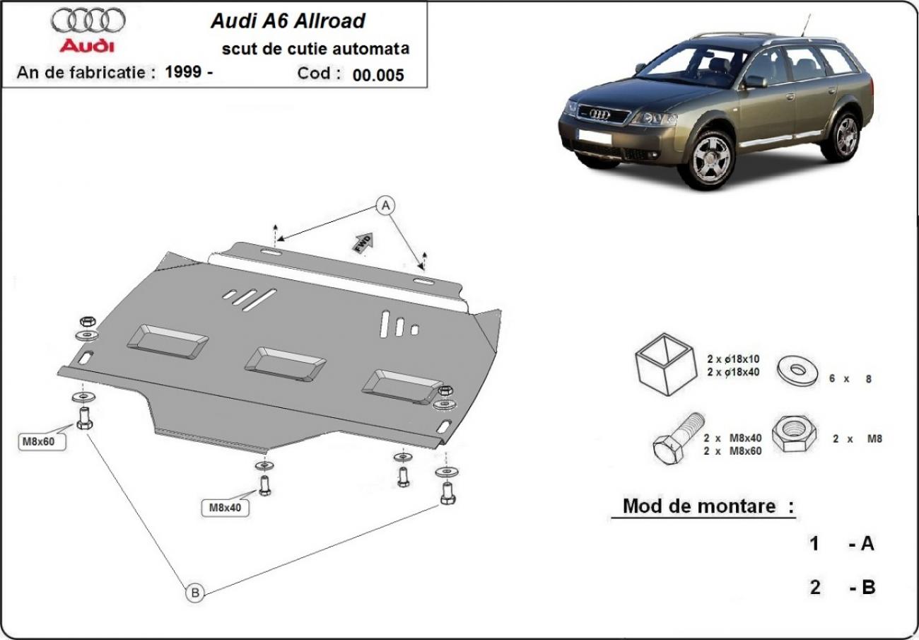 Hasplåt Stål Växellåda | Audi Allroad A6 (2000-2005) - 3
