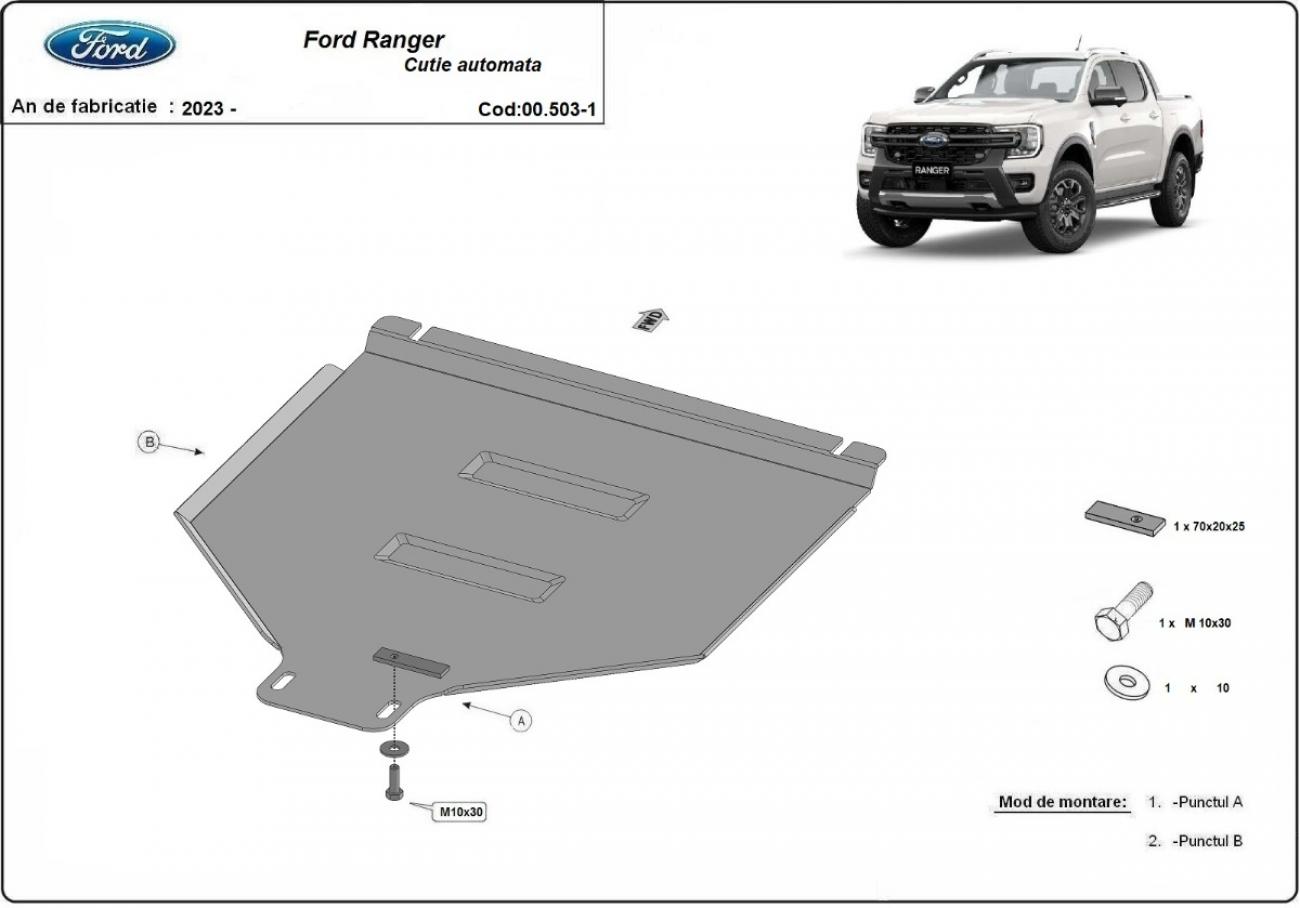 Hasplåt Stål Växellåda | Ford Ranger (2023-2026) - 3