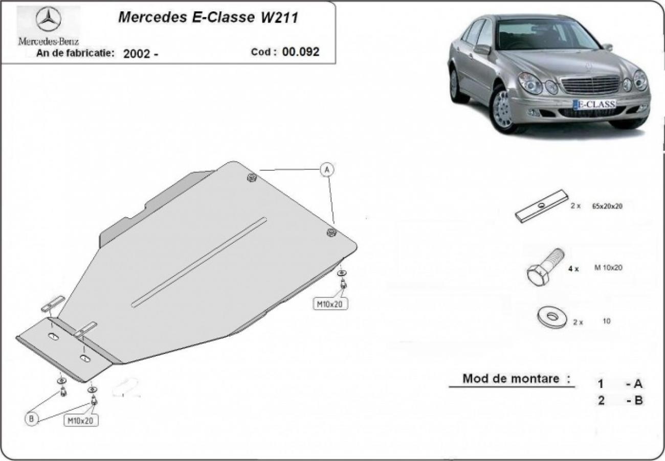 Hasplåt Stål Växellåda | Mercedes E-Clasee W211 (2002-2008) - 3