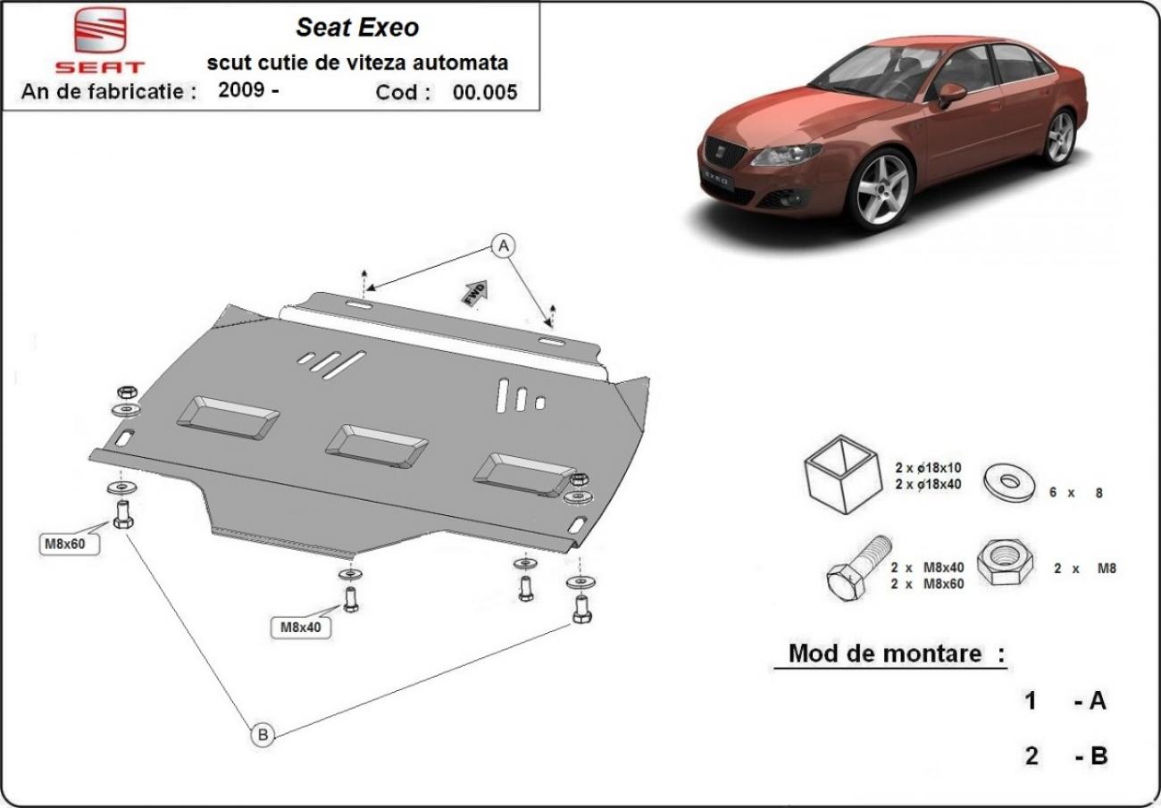 Bundplade Stål Gearkasse | Seat Exeo (2008-2013) - 3
