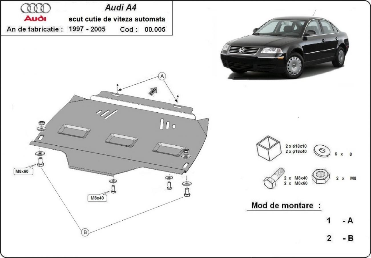 Bundplade Stål Gearkasse | VW Passat B5, B5.5 (1997-2005) - 3