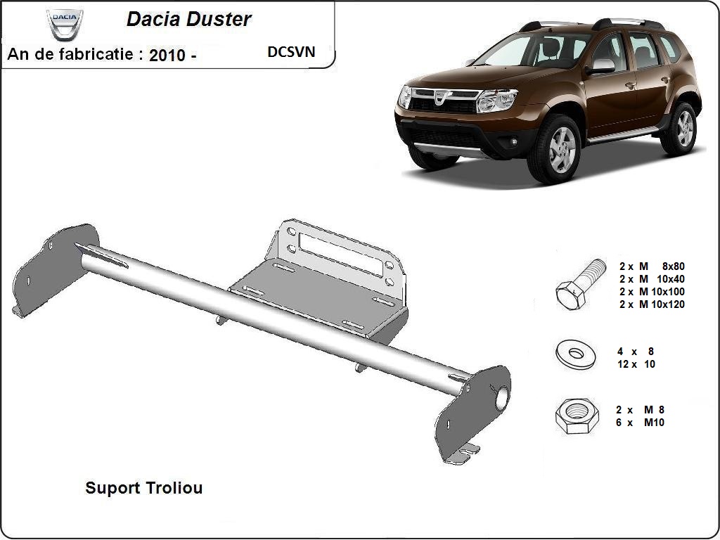 Winch Bracket Large | Dacia Duster (2010-2024) - 2