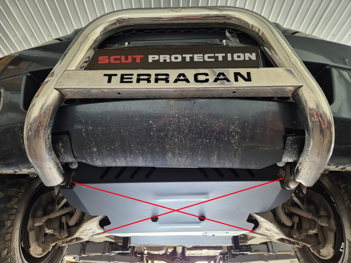 Stalen beschermplaat versnellingsbak | Hyundai Terracan (2001-2007) - 8