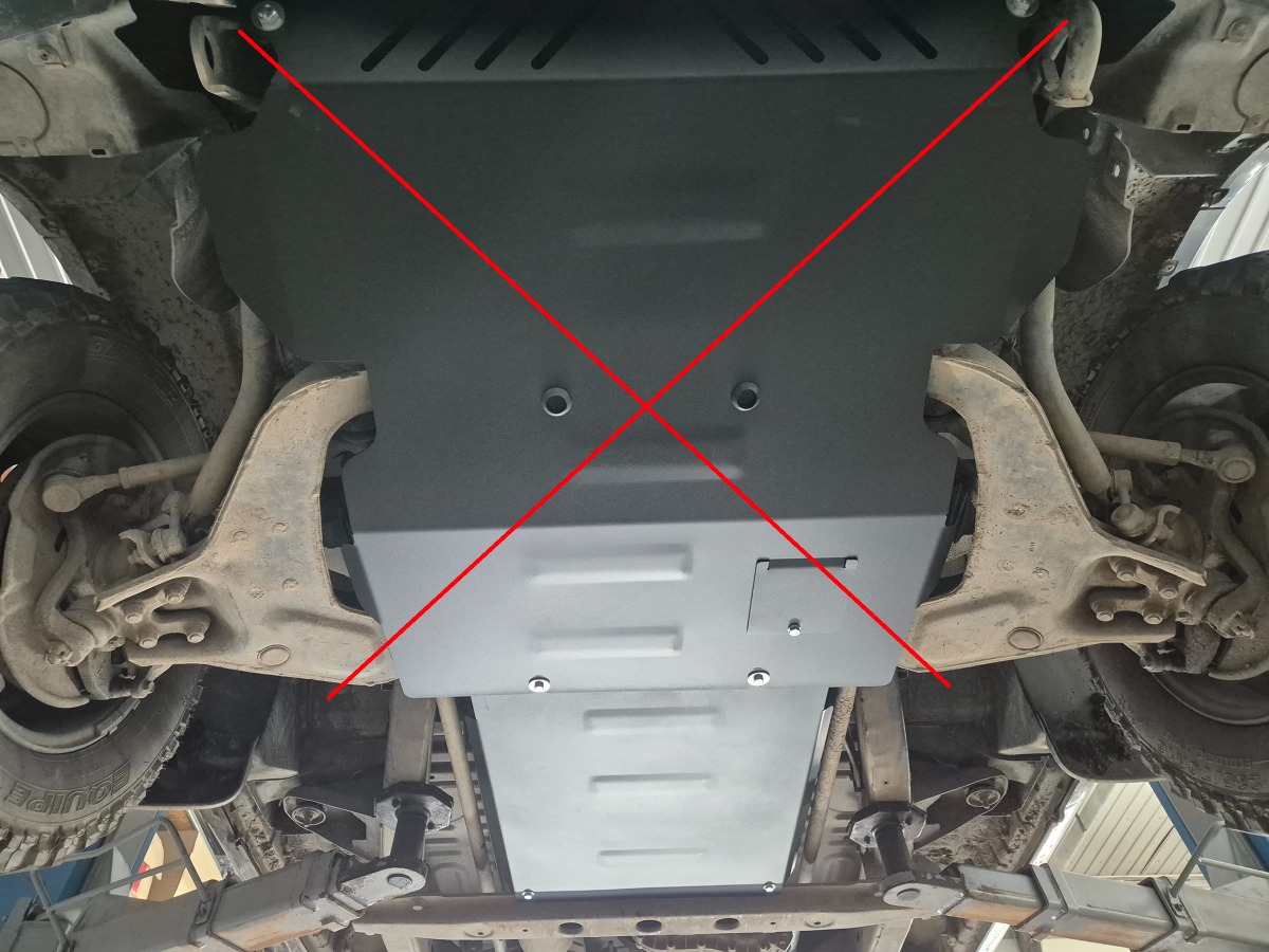 Stalen beschermplaat versnellingsbak | Hyundai Terracan (2001-2007) - 6