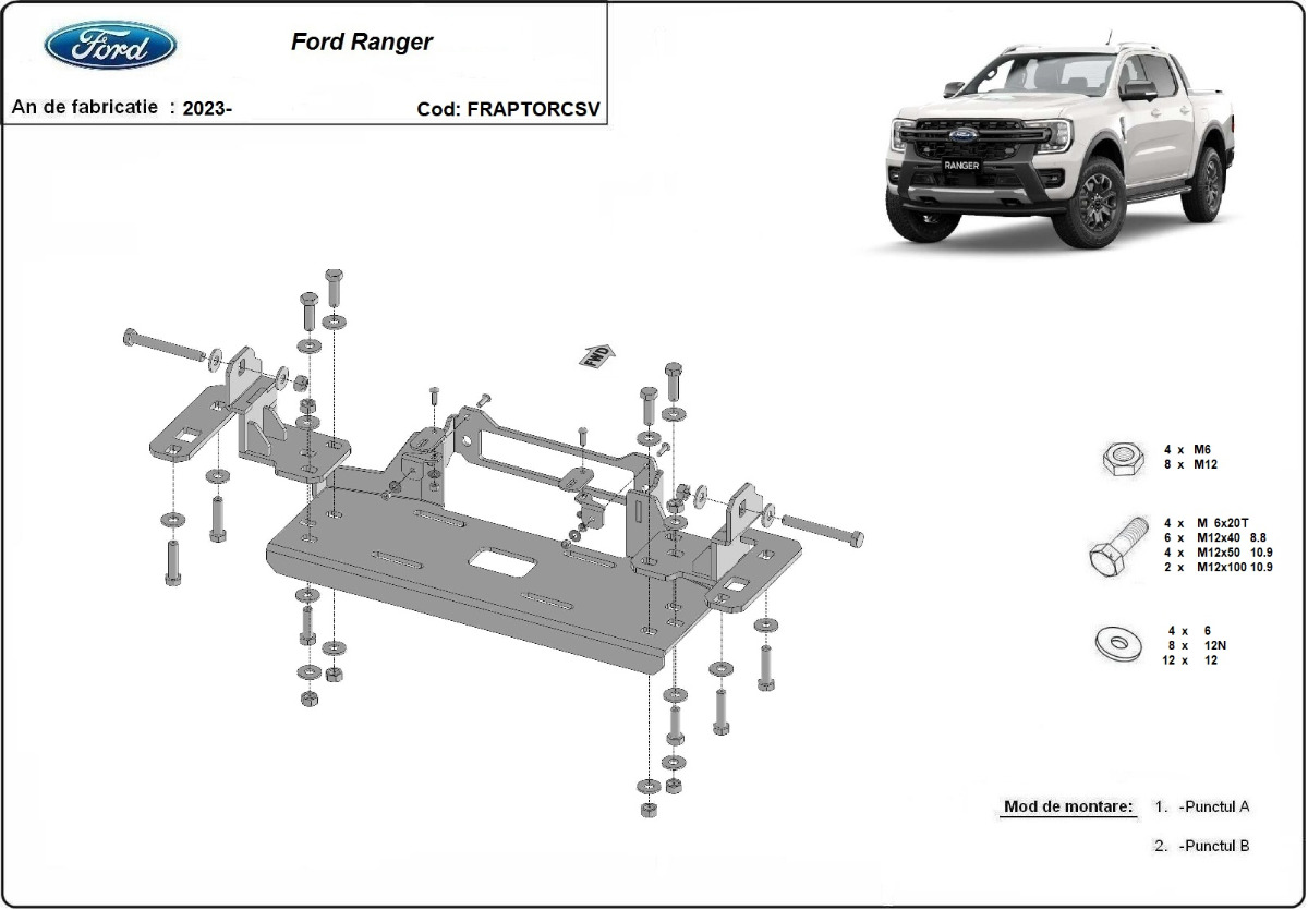Vinsjfeste | Ford Ranger Raptor (2023-) - 2