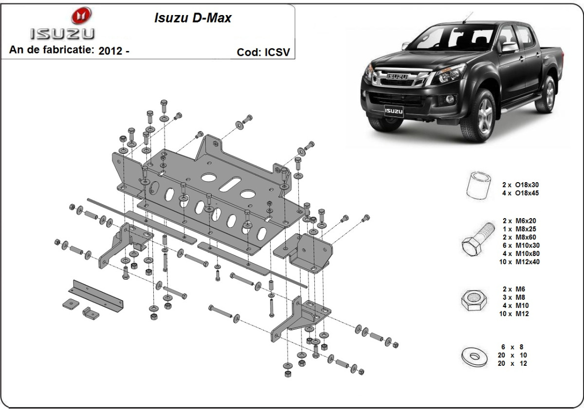 Winch Bracket | Isuzu D-Max (2012-2018) - 2