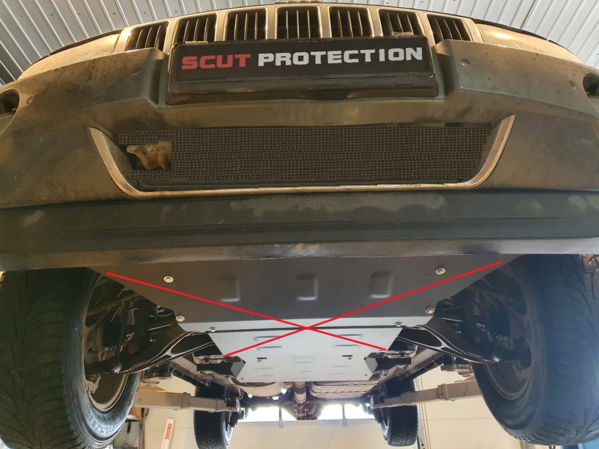 Stalen beschermplaat versnellingsbak | Jeep Grand Cherokee (2005-2010) - 8