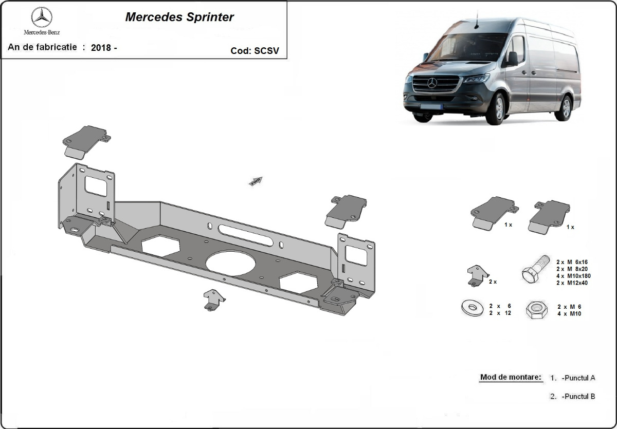 Winch Bracket | Mercedes Sprinter (2018-2025) - 3
