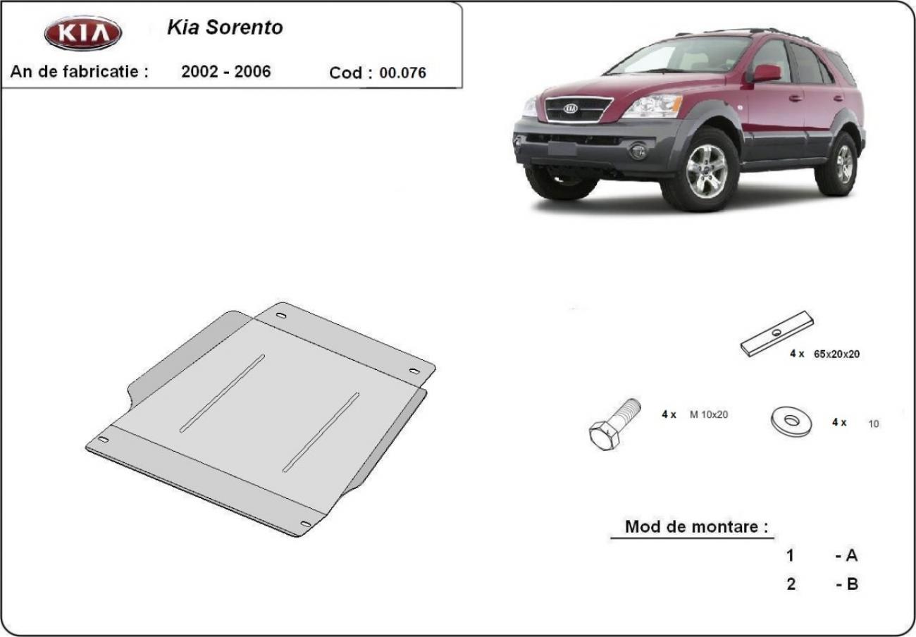 Bunnplate Stål Girkasse | Kia Sorento (2002-2006) - 3