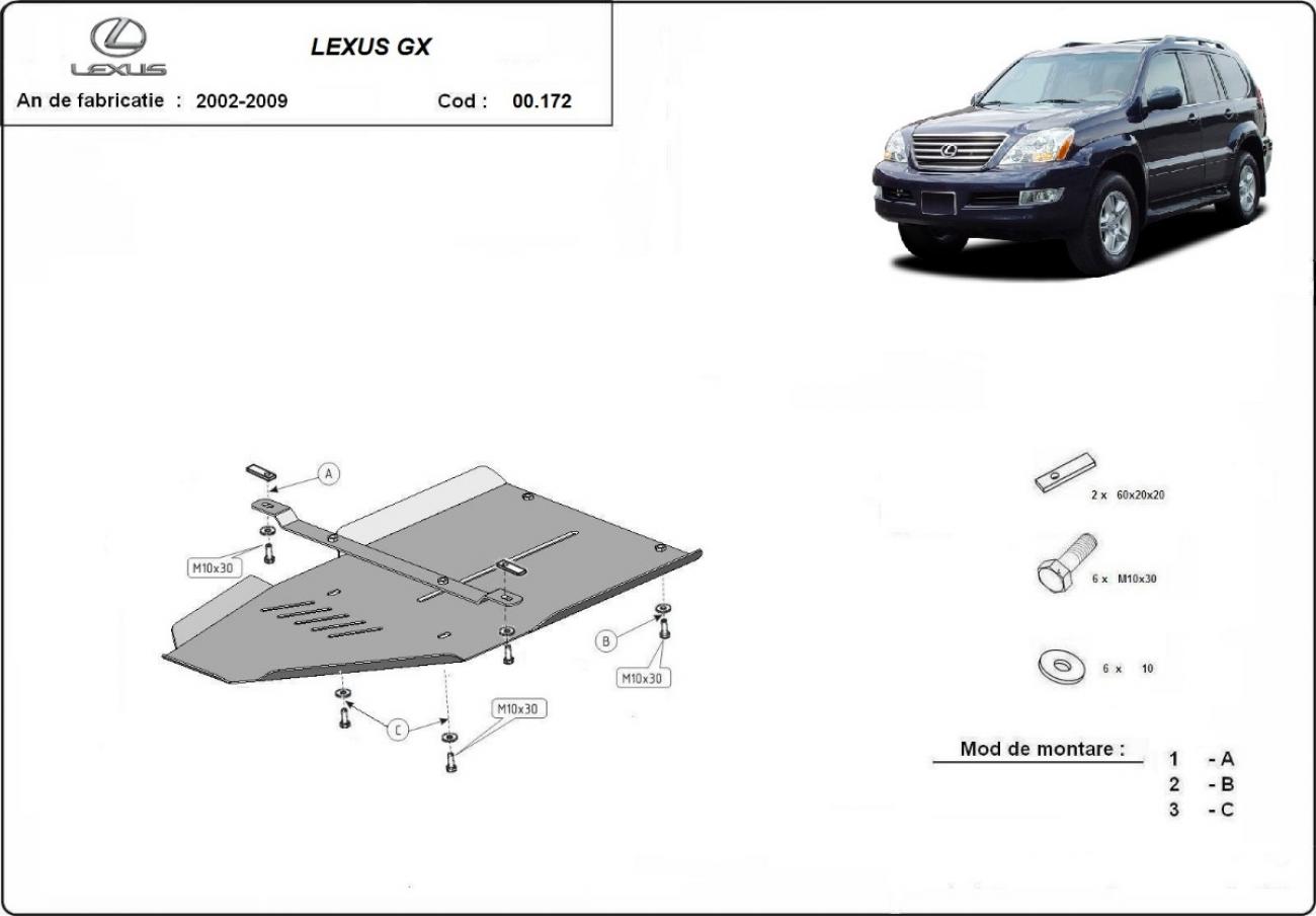 Hasplåt Stål Växellåda | Lexus GX (2002-2009) - 3