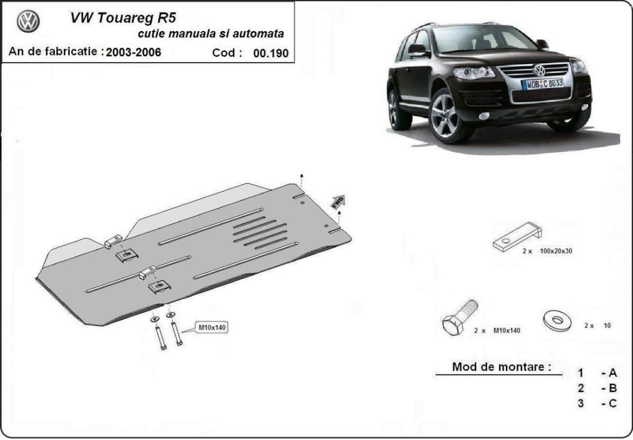 Bunnplate Stål Girkasse | VW Touareg 7L (2003-2006) - 3
