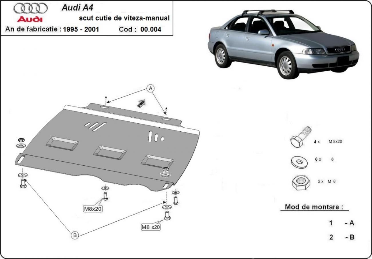 Hasplåt Stål Växellåda | Audi A4 B5 (1995-2000) - 3