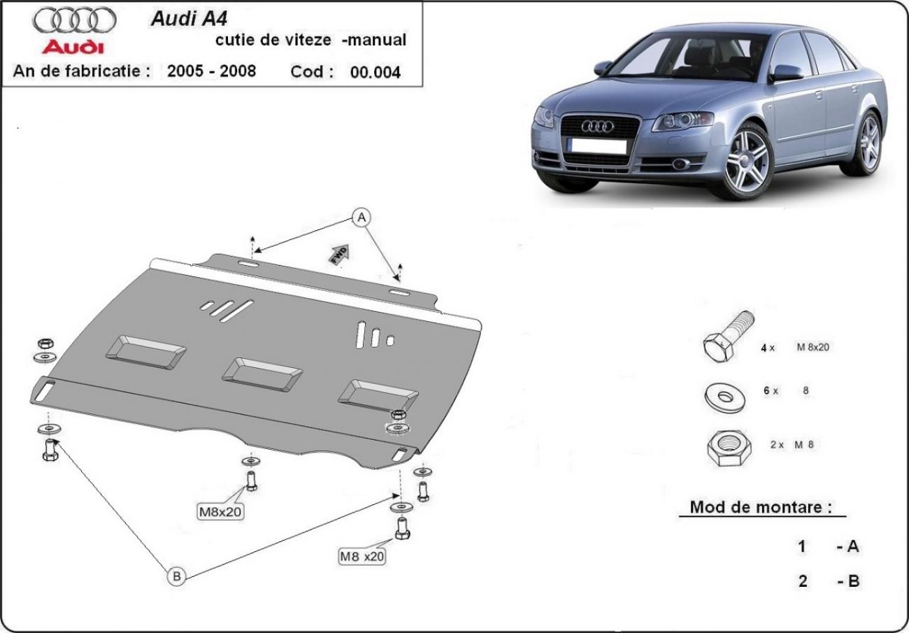 Bunnplate Stål Girkasse | Audi A4 B7 (2005-2008) - 3