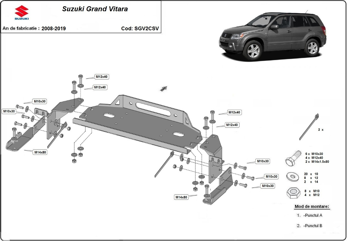 Vinssikiinnike | Suzuki Grand Vitara (2008-2019) - 2