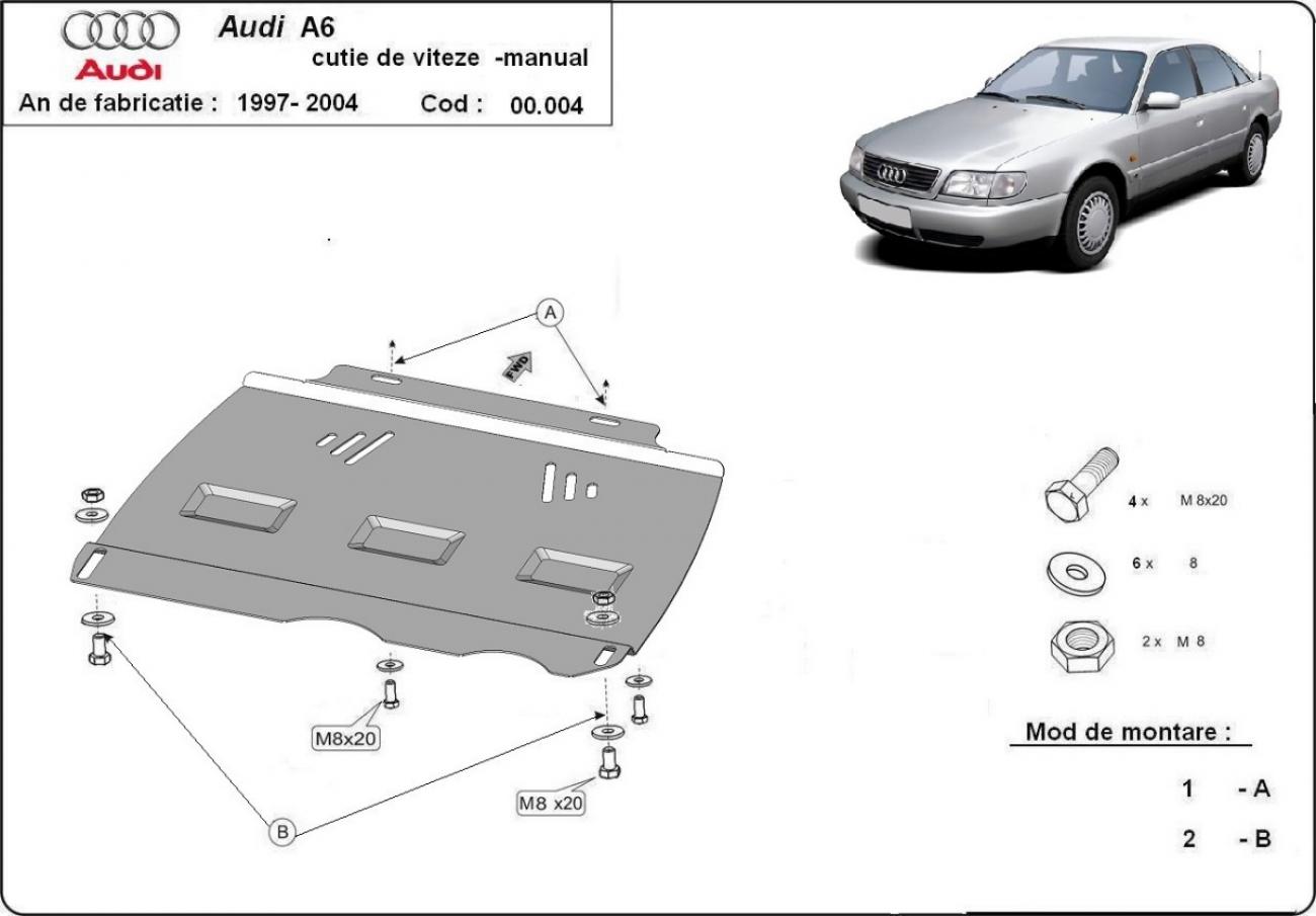 Hasplåt Stål Växellåda | Audi A6 (1997-2004) - 3