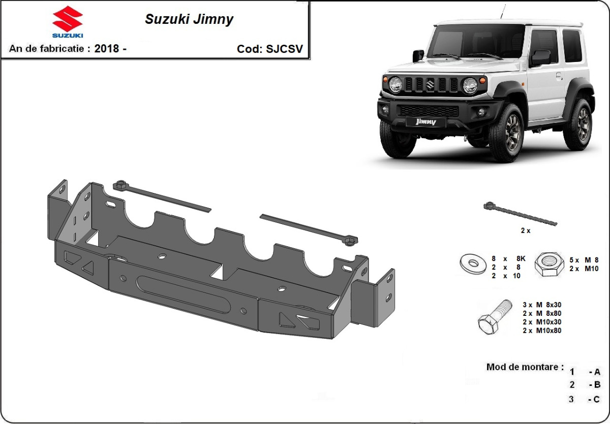 Vinssikiinnike | Suzuki Jimny (2018-2025) - 3