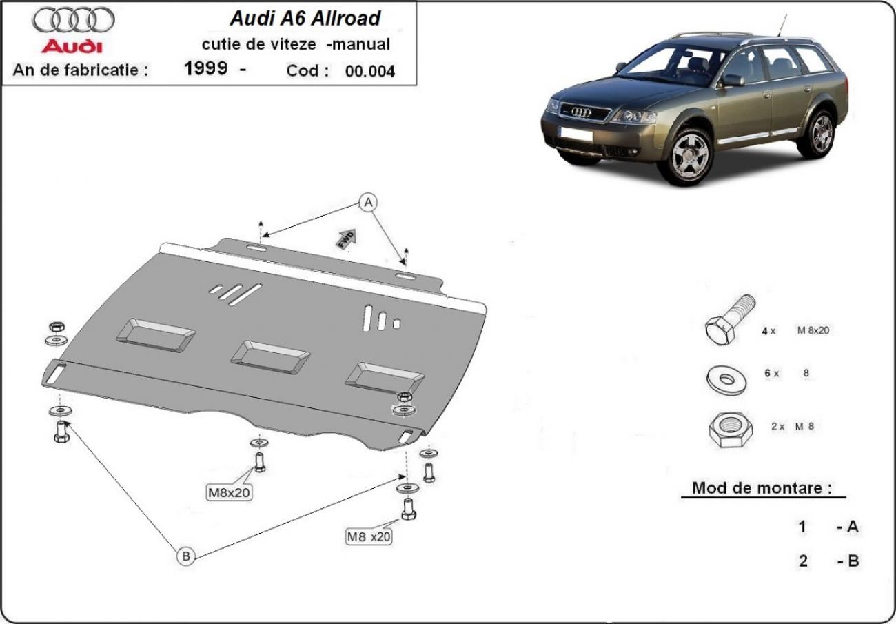 Hasplåt Stål Växellåda | Audi Allroad A6 (2000-2005) - 3